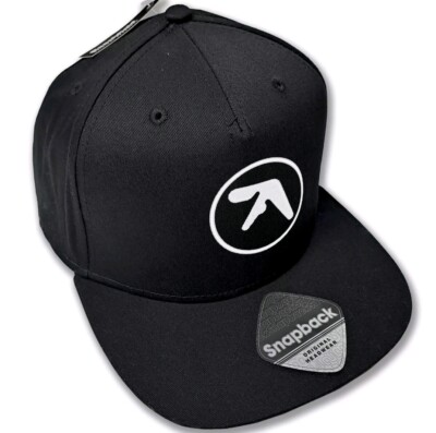 APHEX TWIN Neu Schwarz Baumwolle Snapback Cap Flache Mütze