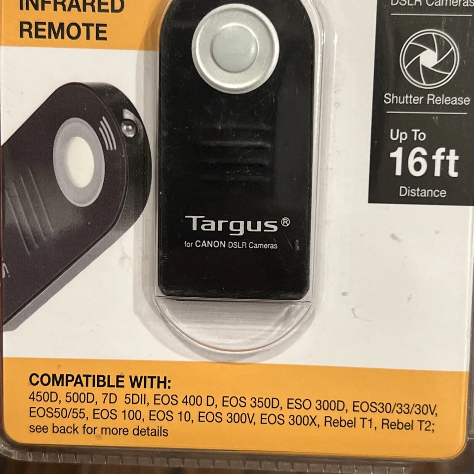 Targus Wireless Shutter Release - Infrared Remote For Canon DSLR Cameras - NEW - Image 3 of 4