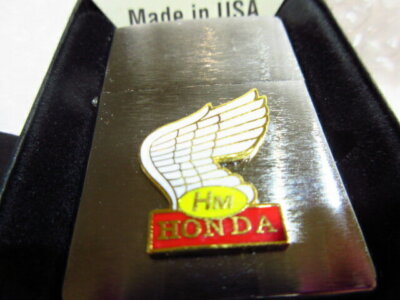 Honda Motorcycle Emblem Zippo Lighter Silver Brass JP | eBay