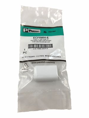 Panduit Raceway End Cap Fitting - Type ''L'' or Type ''C'' - ECF5WH-E
