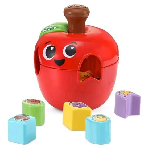 Leap Frog Spin & Change. Apple Shape Sorter.  Baby Toys. VTech Toys. NEW. - Picture 7 of 8