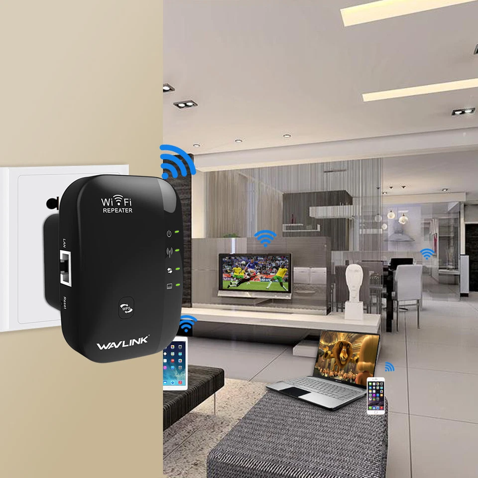 300Mbps WIFI Range Repeater WiFi Signal Booster Amplificatore Protezione WPS - Immagine 4 di 4