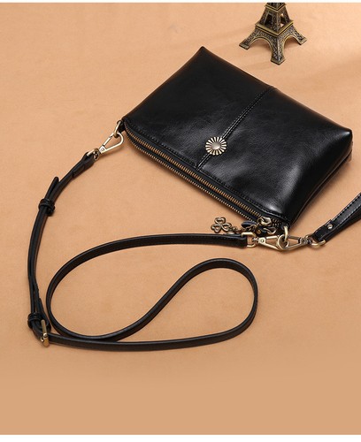 Women's Genuine Leather Mini Bags Single Shoulder Shell Bag Crossbody Tote Purse - Picture 9 of 16