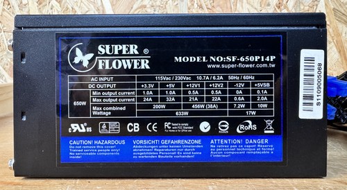 650 Watt Super Flower SF-650P14P ATX Netzteil 650W - Bild 3 von 10