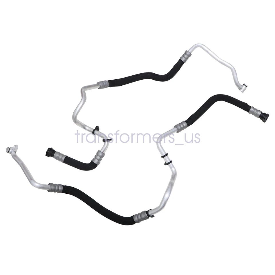 Línea de enfriador de aceite de motor Fit BMW 550i 550iGT 650i 750i 17227589509 17227589510 EE. UU. Foto 3 de 4