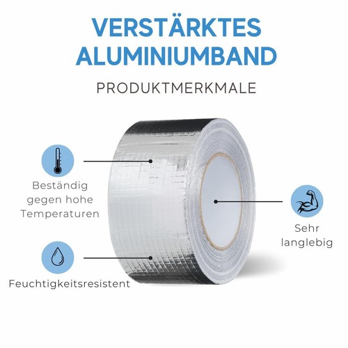 Glattes und verstärktes Aluminiumband Breite 48/72/96mm Lange 45m - Bild 8 von 9