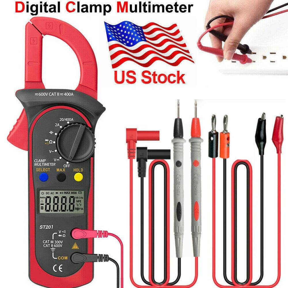 Handheld True RMS Digital Clamp Meter Multimeter AC