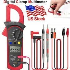 Handheld True RMS Digital Clamp Meter Multimeter AC Volt Amp Ohm Cap Tester