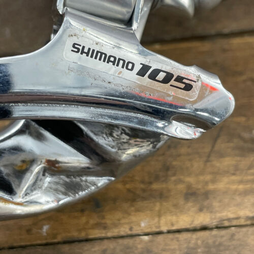 Vintage Shimano 105 FD-5504 Front Derailleur TRIPLE 34.9 Clamp On Bottom Pull A5 - Picture 2 of 9