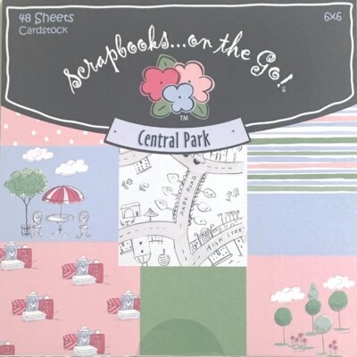 Lasting Impressions 6'' x 6'' Cardstock Paper Pad, Central Park - 48 Sheets