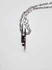 MODERN 14k White Gold Natural Sapphire & Diamond Braided Beaded 21" Necklace — photo 7