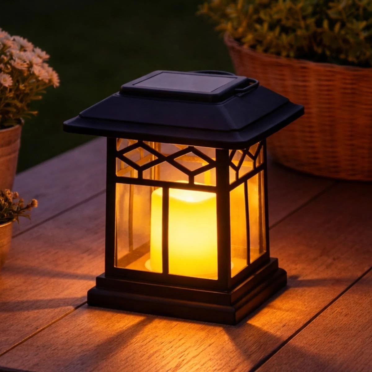 Yakpo 6 lumini solari per esterni, impermeabili, giallo tremolante, per esterni, senza fiamma, per giardino, cortile, matrimonio e decorazioni per la casa Yakpo 6 lumini solari per esterni, impermeabili, giallo tremolante, per esterni, senza fiamma, per giardino, cortile, matrimonio e decorazioni per la casa