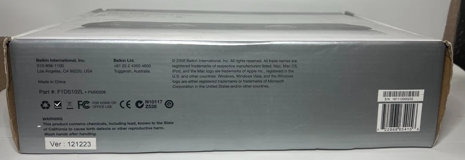 New Belkin SOHO KVM Switch F1DS102L VGA & USB 2 Ports USPS Priority Shipping - Image 4 of 4