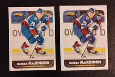 Two 2020 SI Kids insert SP cards Nathan MacKinnon Avalanche #937 No 1 seed
