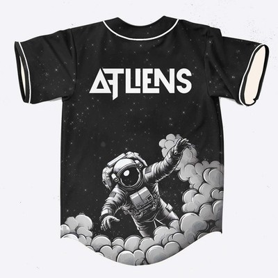 Custom Name - Atliens butterflies rave Baseball Jersey for EDM Gift - All Size
