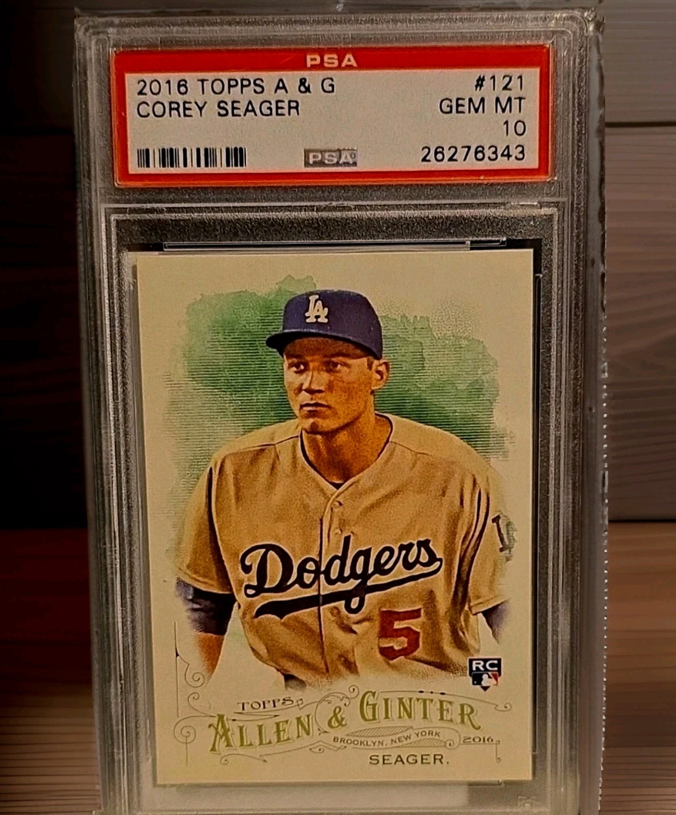 2016 Corey Seager Topps Allen & Ginter RC #121 PSA 10 view 1
