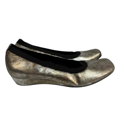 Vaneli Women s Flat Shoes sz 8.5 Metallic Leather # box 430