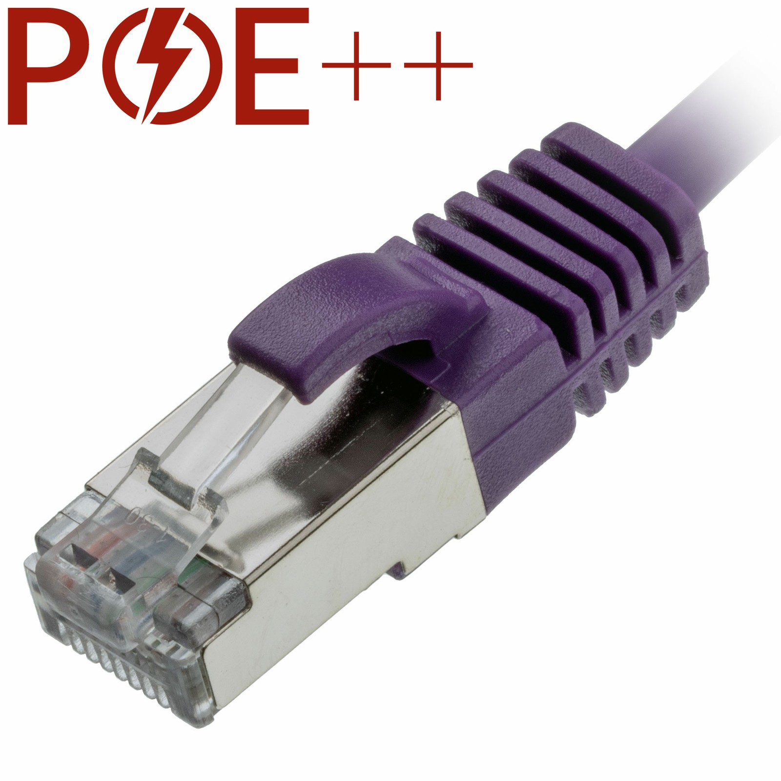 Cablenet 0.25m Cat6a RJ45 Violet U/FTP LSOH 30AWG Slim Snagless Booted Patch Lea