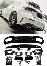 ? SPORT DIFFUSOR + AUSPUFFBLENDEN CHROM F&Uuml;R MERCEDES A-KLASSE W177 A35 AMG OPTIK