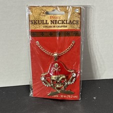 Pirate Skull Necklace Halloween Dress Up Accessory