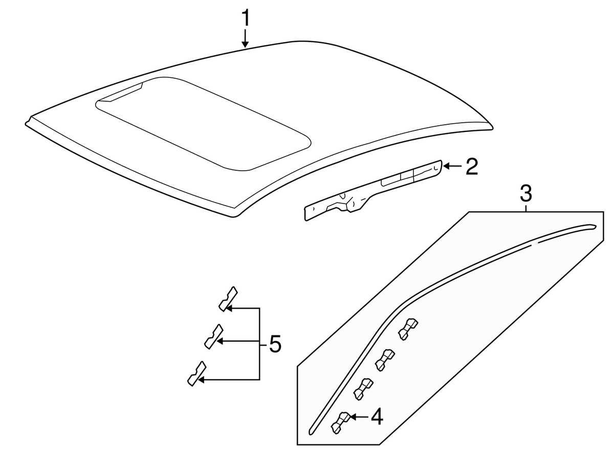 Genuine Honda Roof Molding Clip 91572-SDA-A01 | eBay