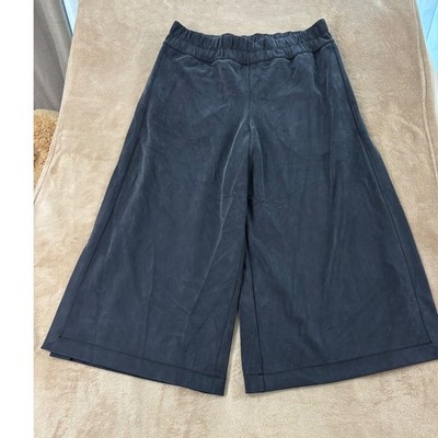 Lululemon Seek Softness Mid Rise Crop Womens Size 12 Dark Gray Stretch Wide leg