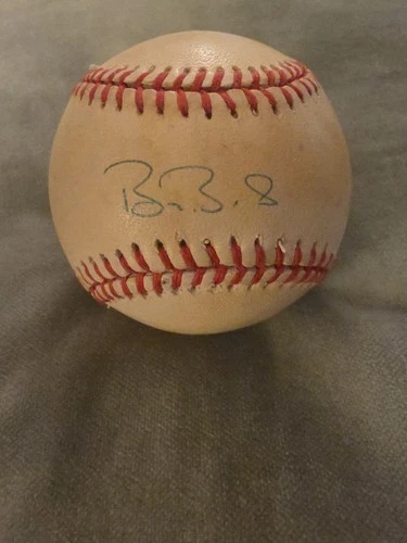 Barry Bonds Autographed NL Official Baseball- Toning