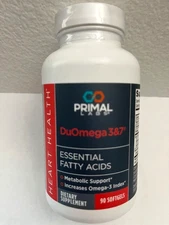 Primal Labs DuOmega 3&7 Essential Fatty Acids - Heart Health (90 Gel Caps)