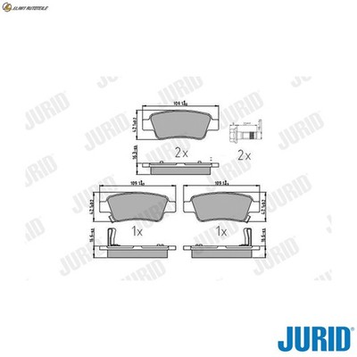BREMSBELAGSATZ SCHEIBENBREMSE 572606J FÜR HONDA CR-V/III/SUV/Mk/IV 2.4L 4cyl