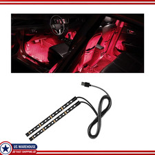 Red 24-led Rgb Car Ambient Light Strip Usb Port Red 24-led Rgb Car Ambient Light Strip Usb Port
