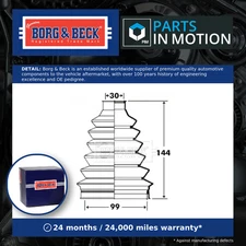 CV Joint Boot fits OPEL VIVARO A 2.5D Front Outer 03 to 10 G9U730 C.V. B&B New