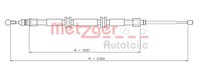Metzger Seilzug, Feststellbremse 11.6686 FüR Renault