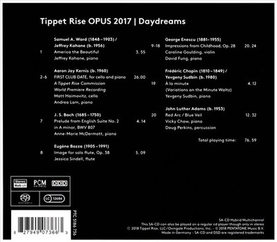 VARIOUS ARTISTS TIPPET RISE OPUS 2017: DAYDREAMS NEW SUPER AUDIO HYBRID CD