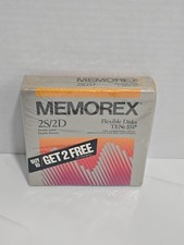 Memorex 5 1/4" Flexible Disks 1S/2D Double Sided Pack Of 10 FACTORY SEALED NEW