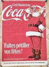 Affiche poster taille abribus 120cm x 176cm Coca Cola Père Noël 2025 (Roulée)