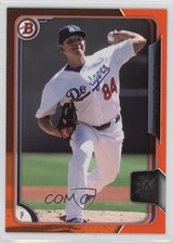 2015 Bowman Draft Orange 22/25 Julio Urias #100 0g4