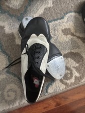 Leo spectator USED Lace-Up Black and White Tap Dance Shoes