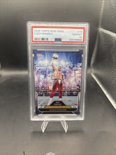 Cody Rhodes WWE Topps Now King of The Ring 2025 Topps Now Card PSA 10
