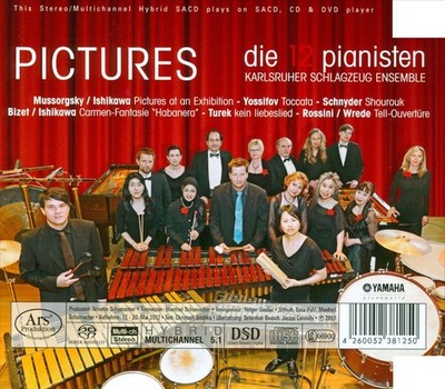 DIE 12 PIANISTEN / KARLSRUHER PERCUSSION ENSEMBLE PICTURES NEW SUPER AUDIO HYBRI