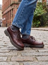 Dr. Martens Men's Brown Leather Lace-Up Oxford Casual Shoes Size 11