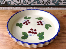 POOLE POTTERY STUDIO DESIGN OVEN TO TABLEWARE CERAMIC FLAN/ PIE DISH (20 cm)