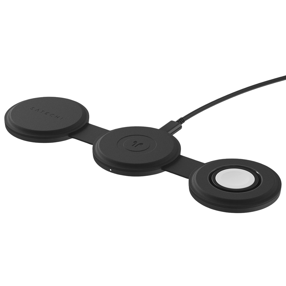 Alimentation sans fil 15W triple charge : dock pliable rapide OnTheGo gris
