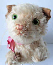 Antique Farnell Steiff White Mohair Stuffed Cat