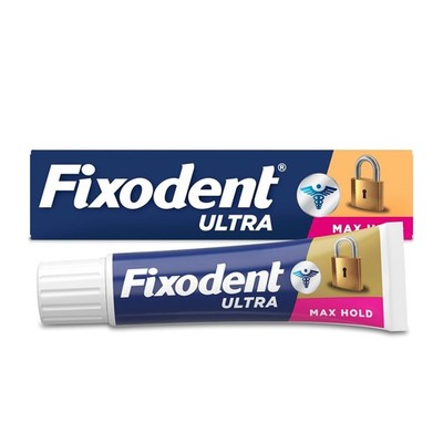 Max Hold Denture Adhesive Cream 2.2 oz - Ideal for Full & Partial Dentures