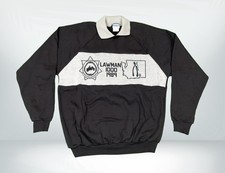 Vintage 1989 Lawman 1000 Sweatshirt Made In USA Black Motorcycle Mens Medium