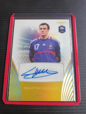 25-26 Panini Eternity Bleus Squillaci /5 Gold Signature Auto Equipe De France 