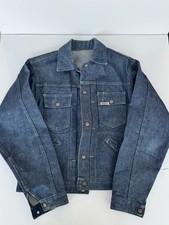 Vintage Gauchos Pleated Denim Jean Jacket Size M Medium Union Made in USA