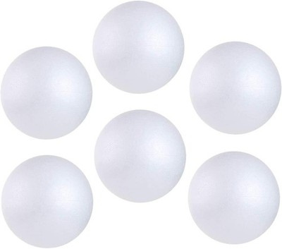 6pcs 6 Inch White Foam Balls, Polystyrene Craft Balls for Art Craft Household...