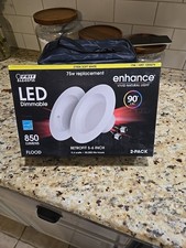 Feit Electric 75W Bulb, LED 2 Count, Retrofit 5-6 Inch - Soft White 2700k