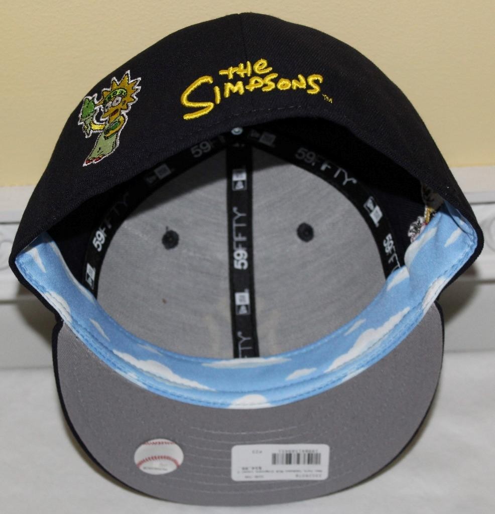 New York Yankees NEW ERA 59FIFTY Fitted Hat 7 3/8 THE SIMPSONS